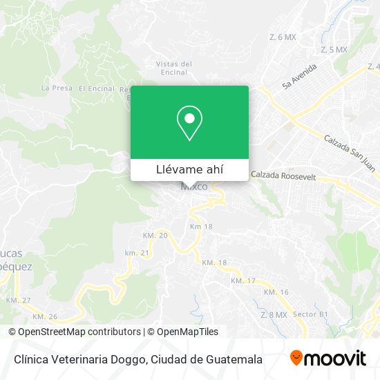 Mapa de Clínica Veterinaria Doggo