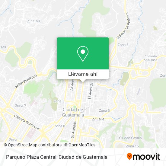 Mapa de Parqueo Plaza Central