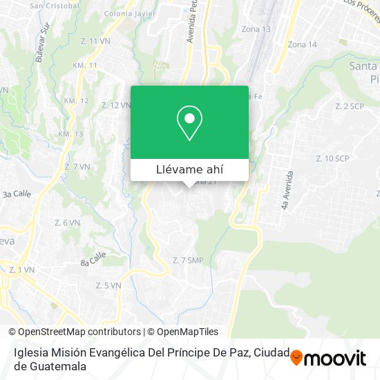 Mapa de Iglesia Misión Evangélica Del Príncipe De Paz