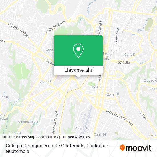 Cómo llegar a Colegio De Ingenieros De Guatemala en Zona 8 en Autobús?