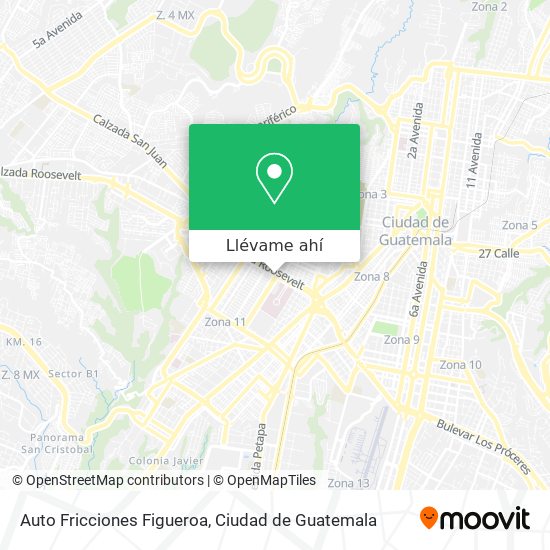 Mapa de Auto Fricciones Figueroa