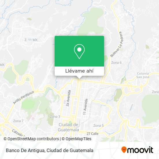 Mapa de Banco De Antigua