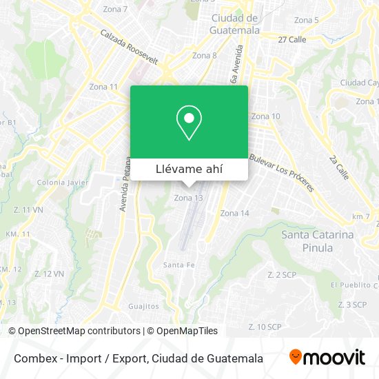 Mapa de Combex  - Import / Export