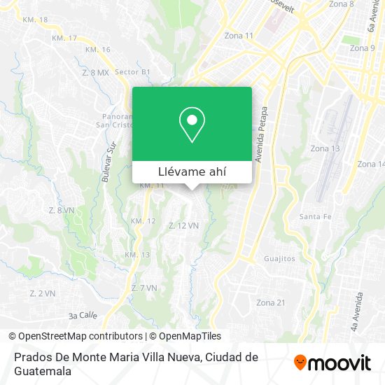 Mapa de Prados De Monte Maria Villa Nueva