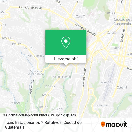 Mapa de Taxis Estacionarios Y Rotativos