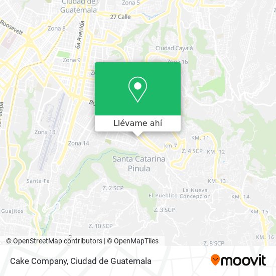 Mapa de Cake Company