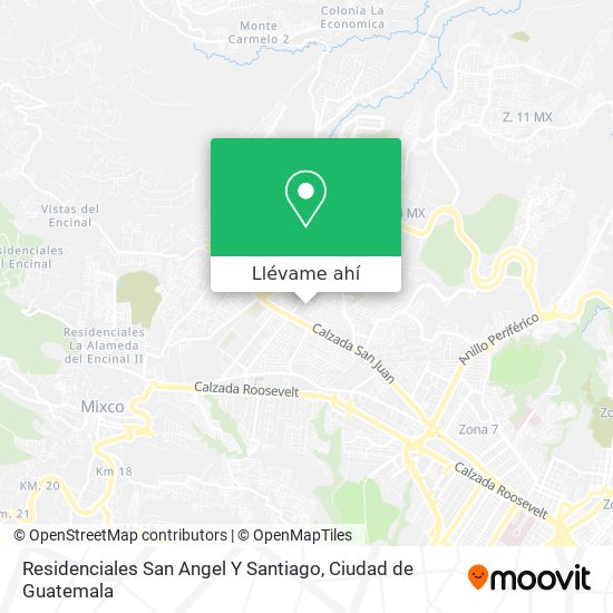 Mapa de Residenciales San Angel Y Santiago