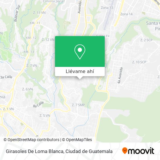 Mapa de Girasoles De Loma Blanca