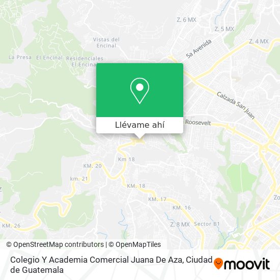 Mapa de Colegio Y Academia Comercial Juana De Aza