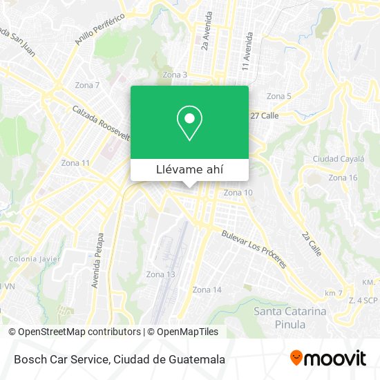 Mapa de Bosch Car Service