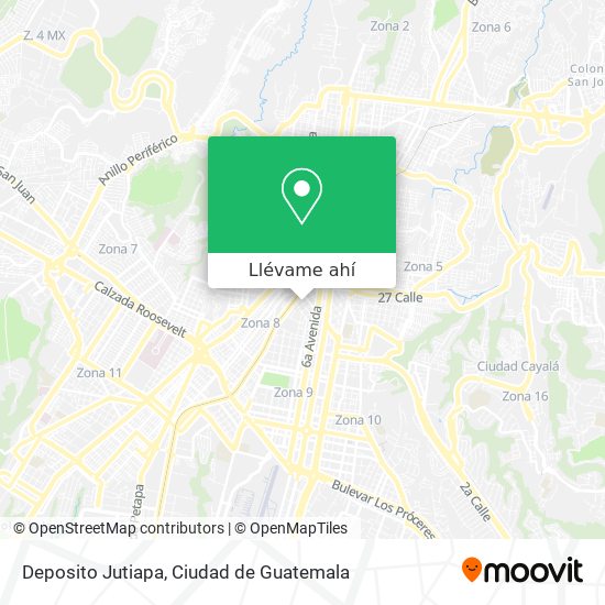 Mapa de Deposito Jutiapa