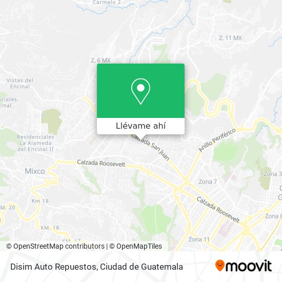 Mapa de Disim Auto Repuestos