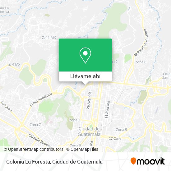 Mapa de Colonia La Foresta