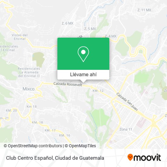 Mapa de Club Centro Español