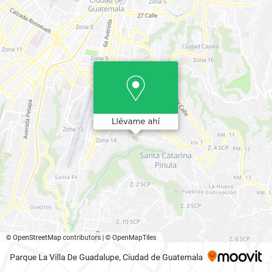 Mapa de Parque La Villa De Guadalupe