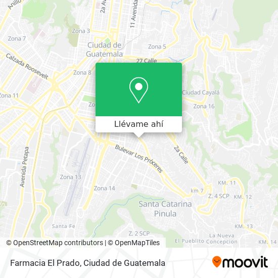 Mapa de Farmacia El Prado