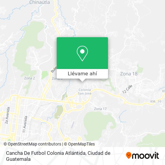 Mapa de Cancha De Futbol Colonia Atlántida