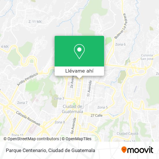 Mapa de Parque Centenario