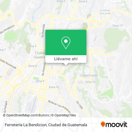 Mapa de Ferretería La Bendicion