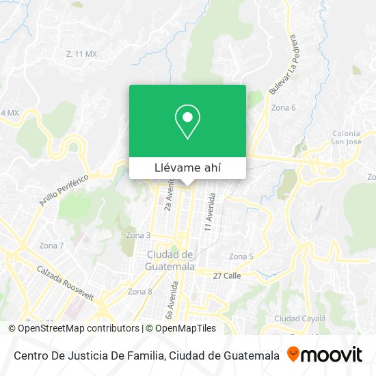 Mapa de Centro De Justicia De Familia