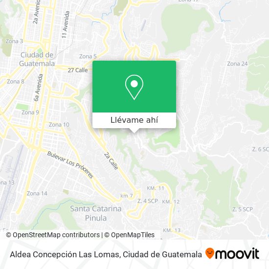 Mapa de Aldea Concepción Las Lomas