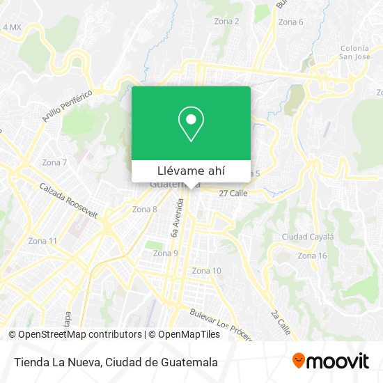 Mapa de Tienda La Nueva