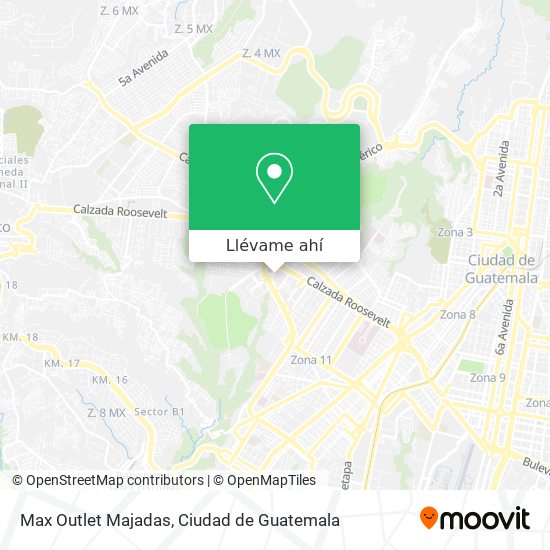 Mapa de Max Outlet Majadas