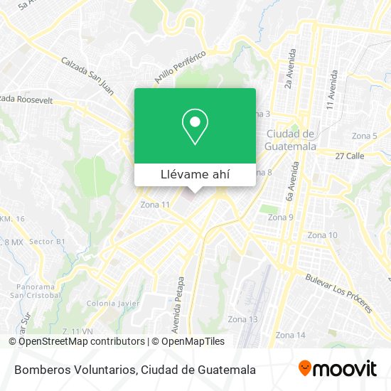 Mapa de Bomberos Voluntarios