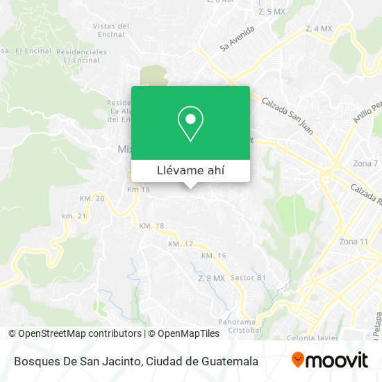 Mapa de Bosques De San Jacinto