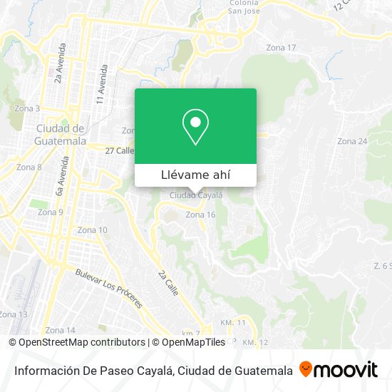 Mapa de Información De Paseo Cayalá