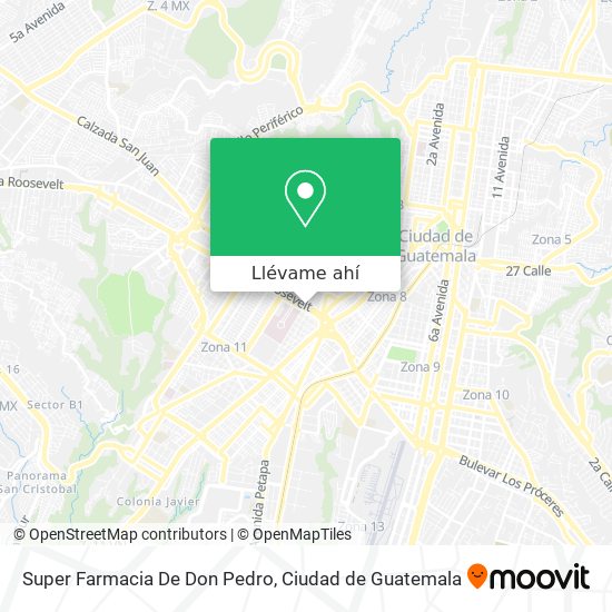 Mapa de Super Farmacia De Don Pedro