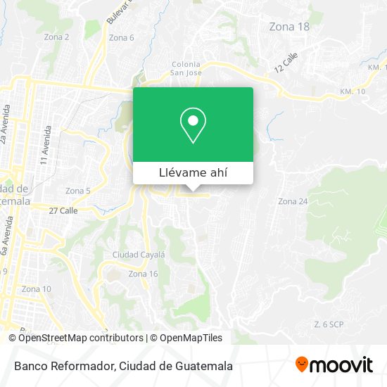 Mapa de Banco Reformador