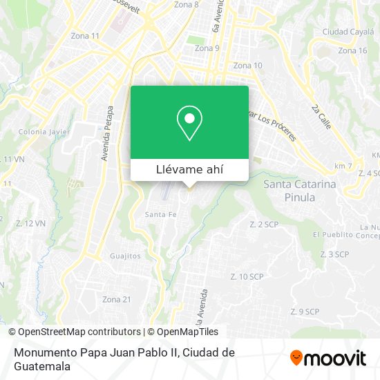 Mapa de Monumento Papa Juan Pablo II