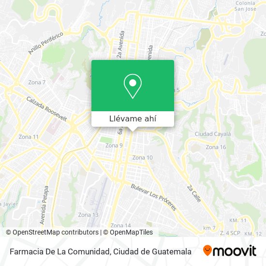 Mapa de Farmacia De La Comunidad