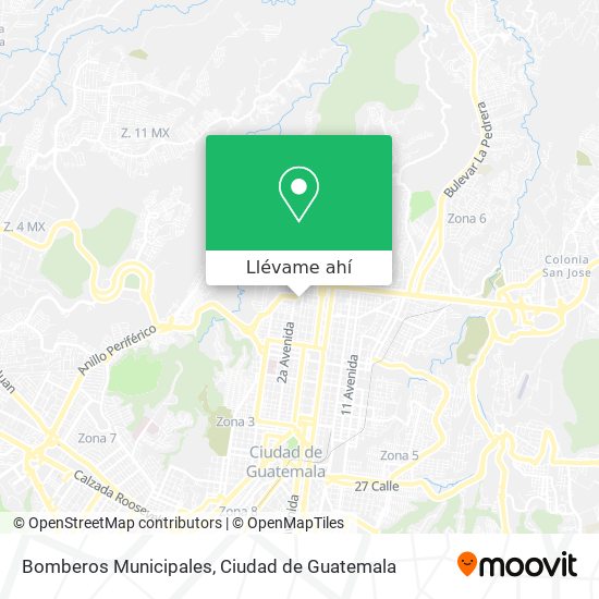 Mapa de Bomberos Municipales