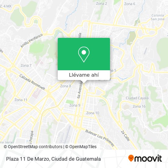 Mapa de Plaza 11 De Marzo