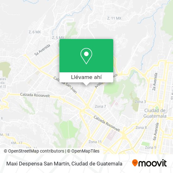 Mapa de Maxi Despensa San Martín