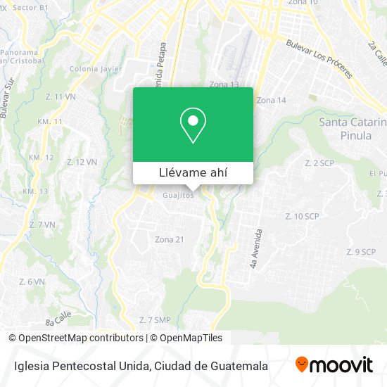 Mapa de Iglesia Pentecostal Unida