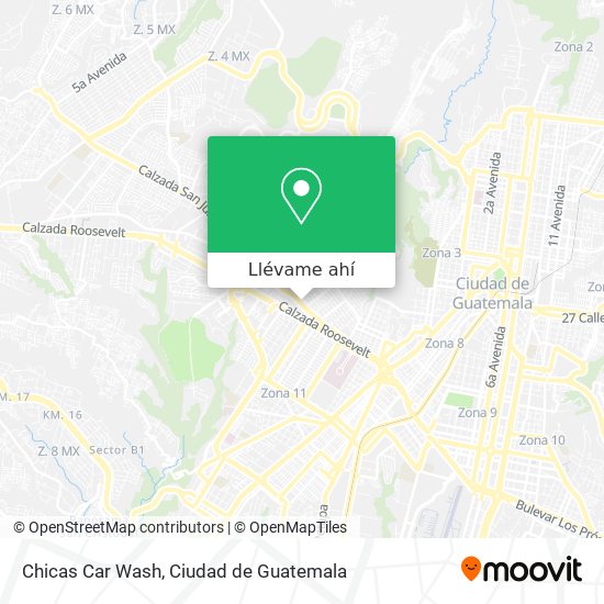 Mapa de Chicas Car Wash