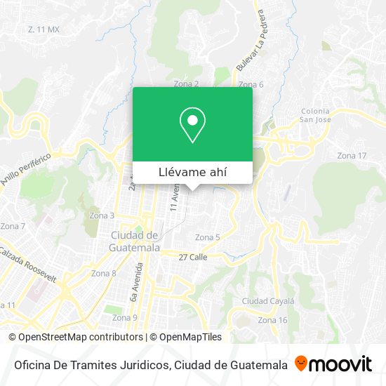 Mapa de Oficina De Tramites Juridicos