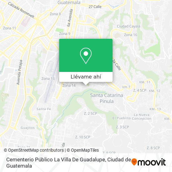 Mapa de Cementerio Público La Villa De Guadalupe