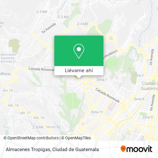 Mapa de Almacenes Tropigas