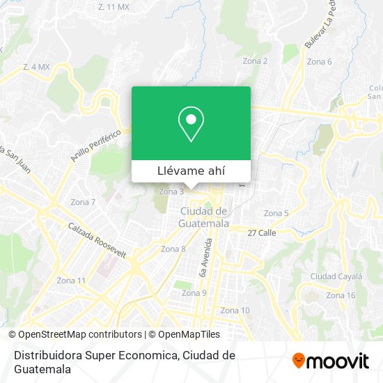 Mapa de Distribuidora Super Economica