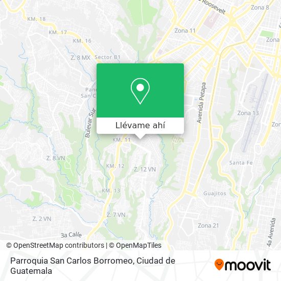 Mapa de Parroquia San Carlos Borromeo