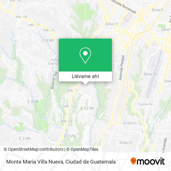 Mapa de Monte Maria Villa Nueva