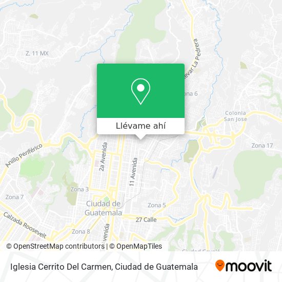 Mapa de Iglesia Cerrito Del Carmen
