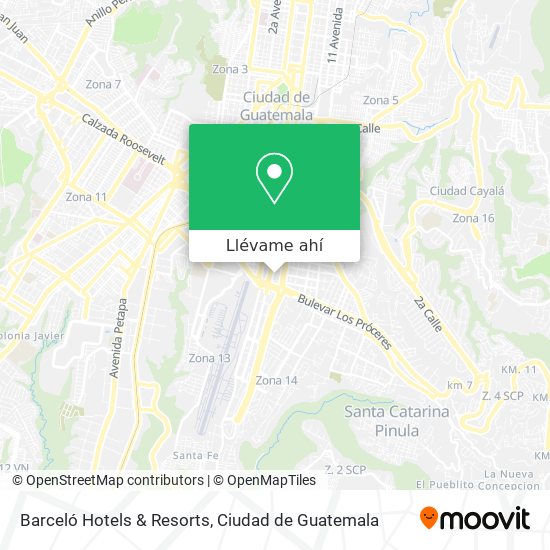 Mapa de Barceló Hotels & Resorts
