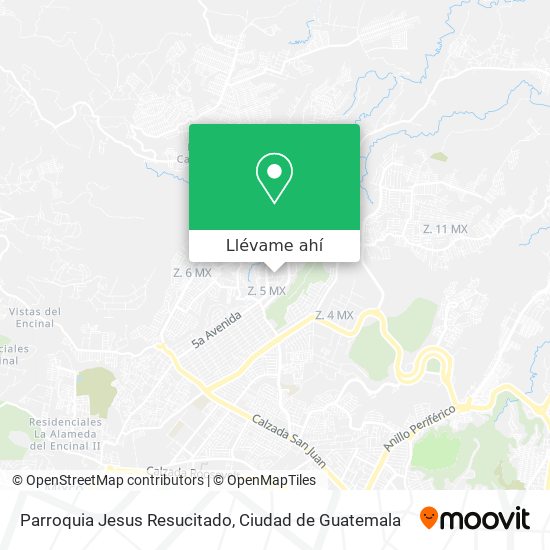 Mapa de Parroquia Jesus Resucitado