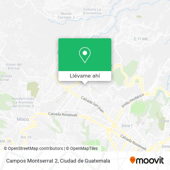 Mapa de Campos Montserrat 2