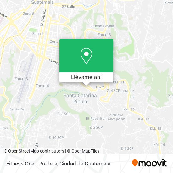 Mapa de Fitness One - Pradera